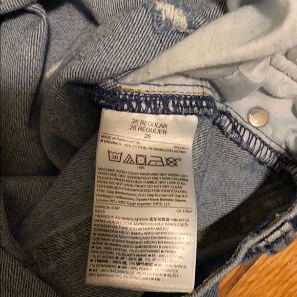 GAP 1969 26r Girlfriend Jean - Picture 5 of 9